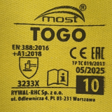 Робочі рукавиці спилкові TOGO MOST
