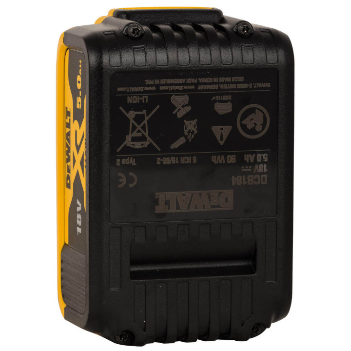 Набір акумуляторних батарей DeWALT DCB184P2