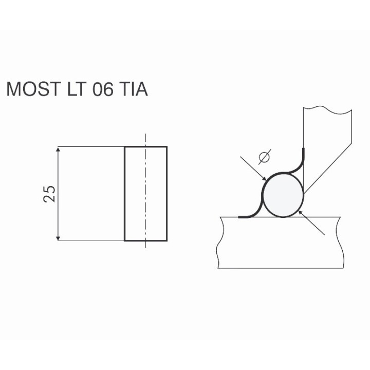 Керамическая подкладка для сварки MOST LT 06 TIA 6мм
