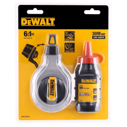 Шнур для розмітки 30 м в комплекті з крейдяним порошком DeWALT DWHT47408-0