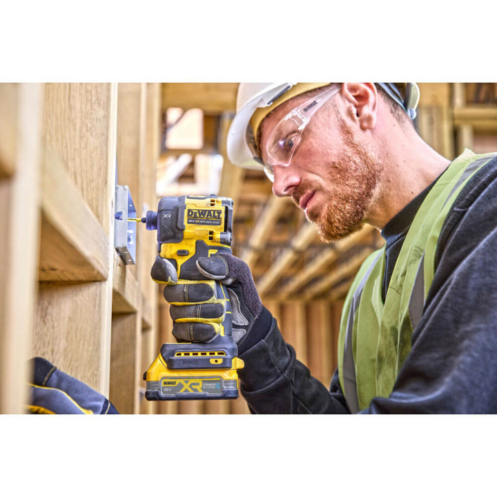 Шурупокрут ударний гідравлічний акумуляторний безщітковий DeWALT DCF870NT